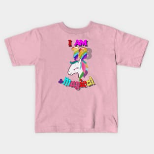 unicorn 18th birthday: I am 18 and magical Kids T-Shirt